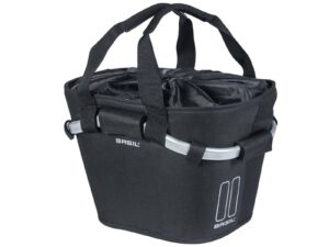 Basil Classic front bicycle basket Carry All KlickFix, black