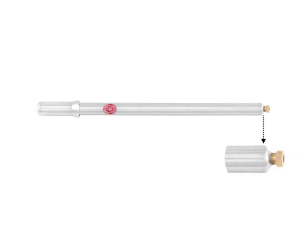 MP Bicycle pump with metal handle, sweden-nipple, 340 mm - Image 3