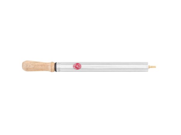MP Ball pump with wooden handle, chrome