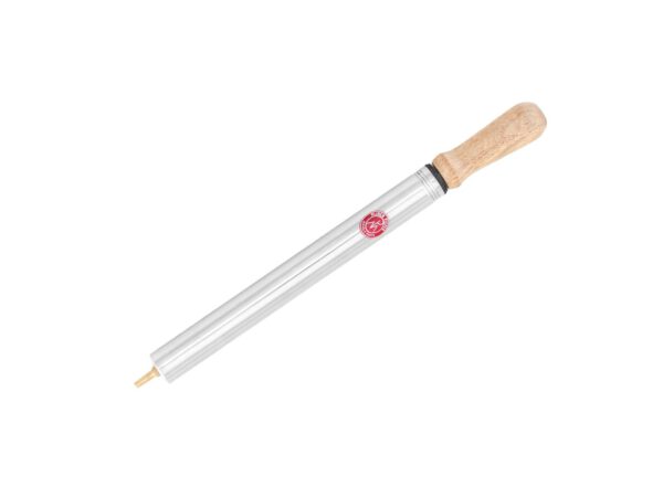 MP Ball pump with wooden handle, chrome - Image 2